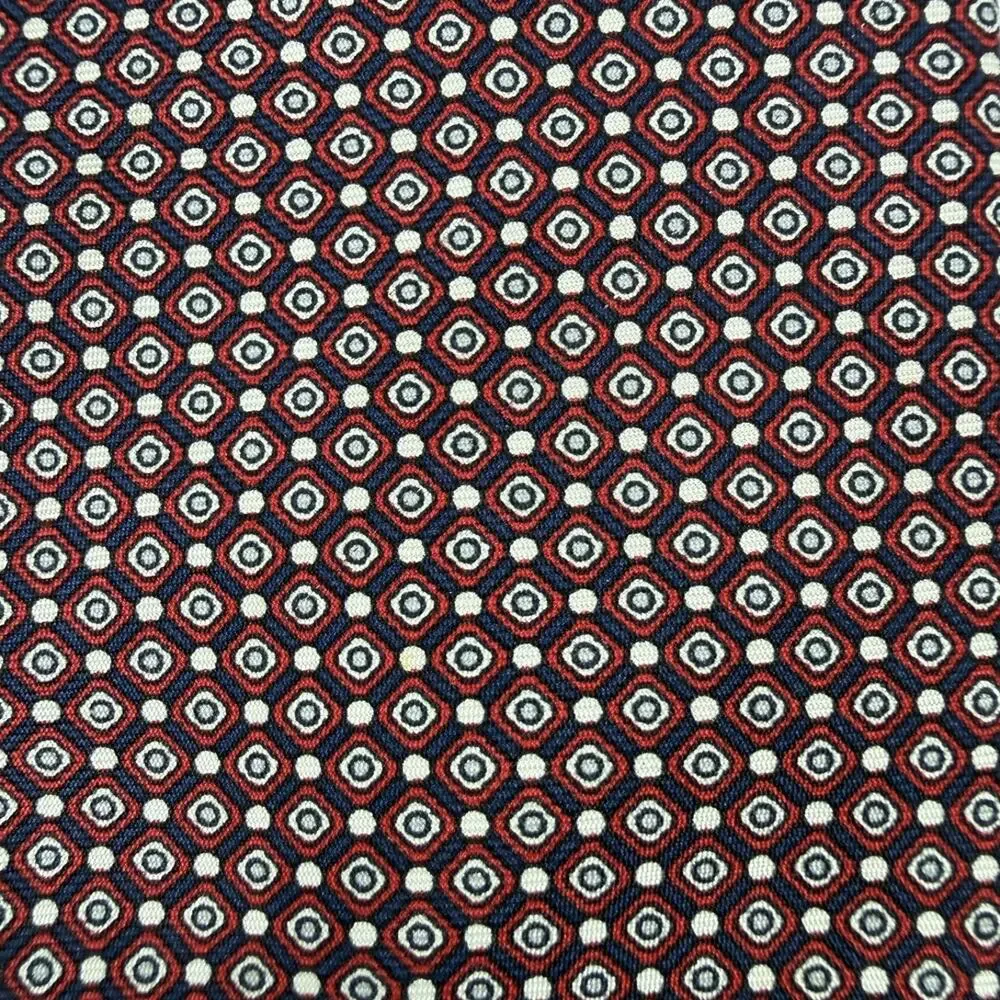 Christian Dior Neck Tie Tye Red White Blue Silk Men’s Made in USA Woven in Italy